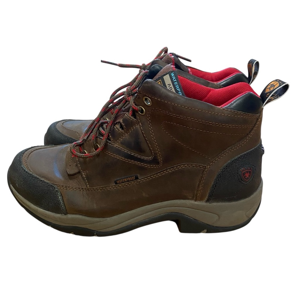 Ariat Terrain H2O Brown Waterproof Boots Size 8.5B - Picture 3 of 14